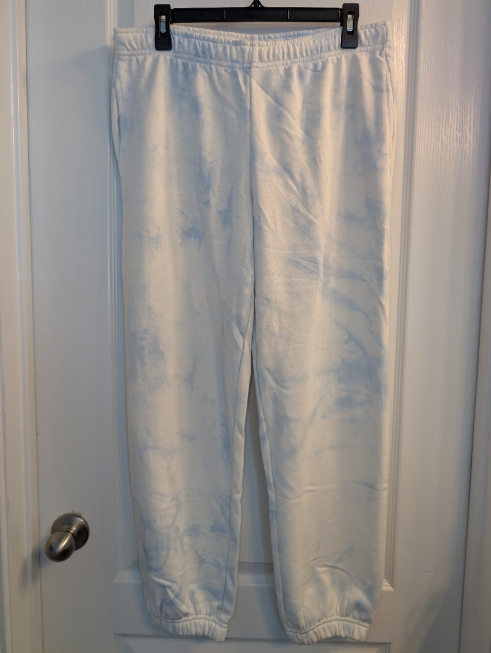 NWT Nia Light Blue Tie-Dye Jogger Sweatpants Size Large